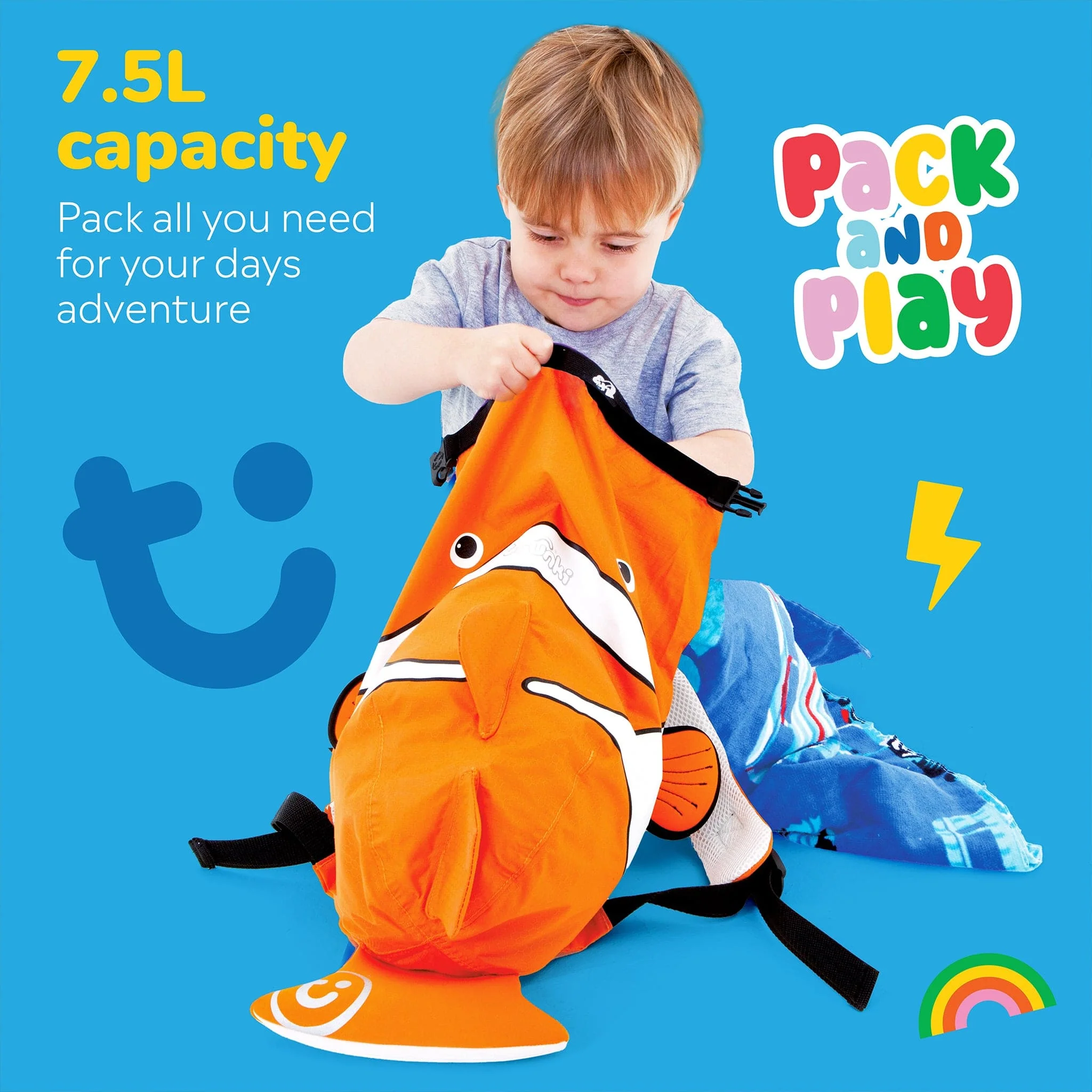 Chuckles the Clown Fish - Medium PaddlePak - Image 5