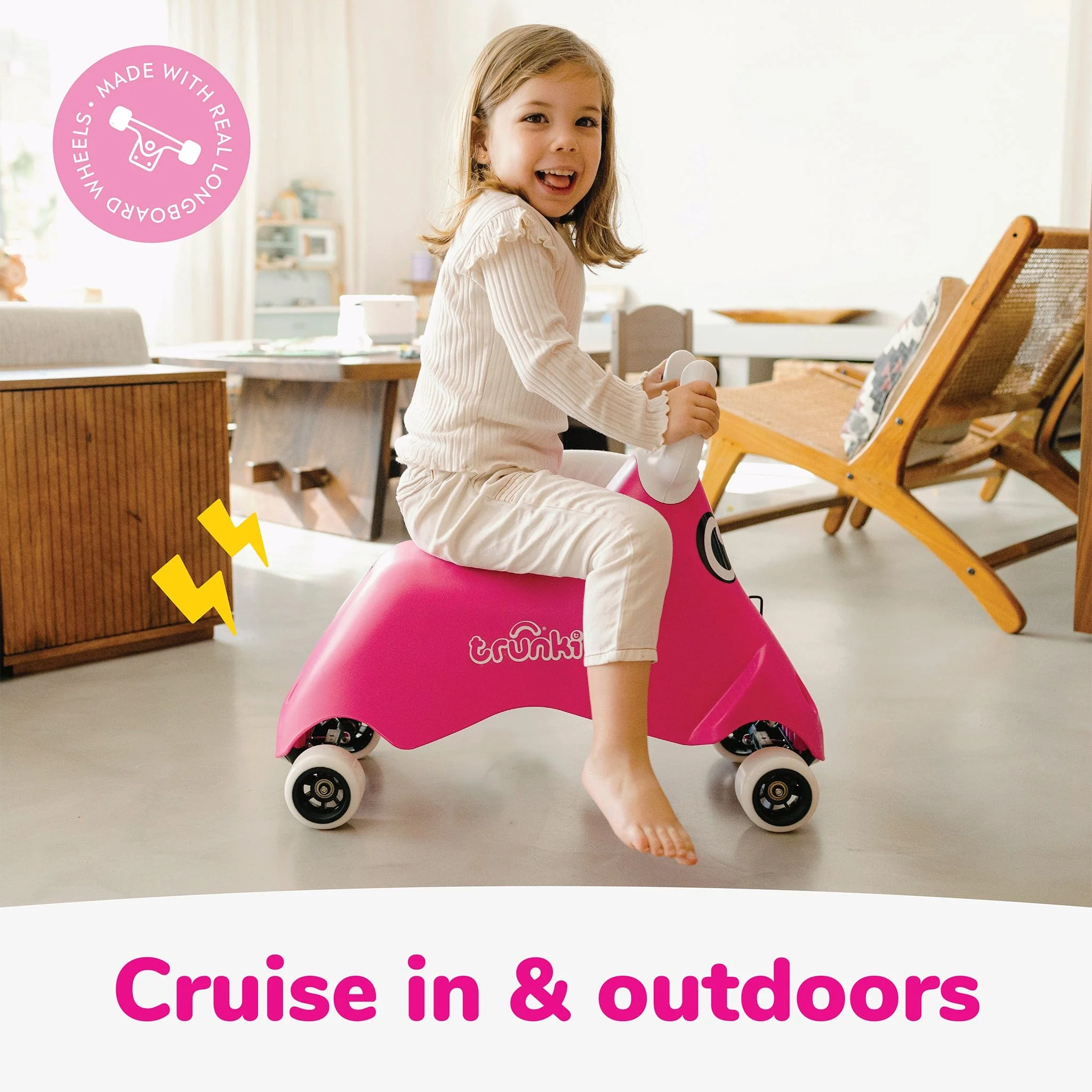 Rodeo Ride On Cruiser - Pink - Image 5