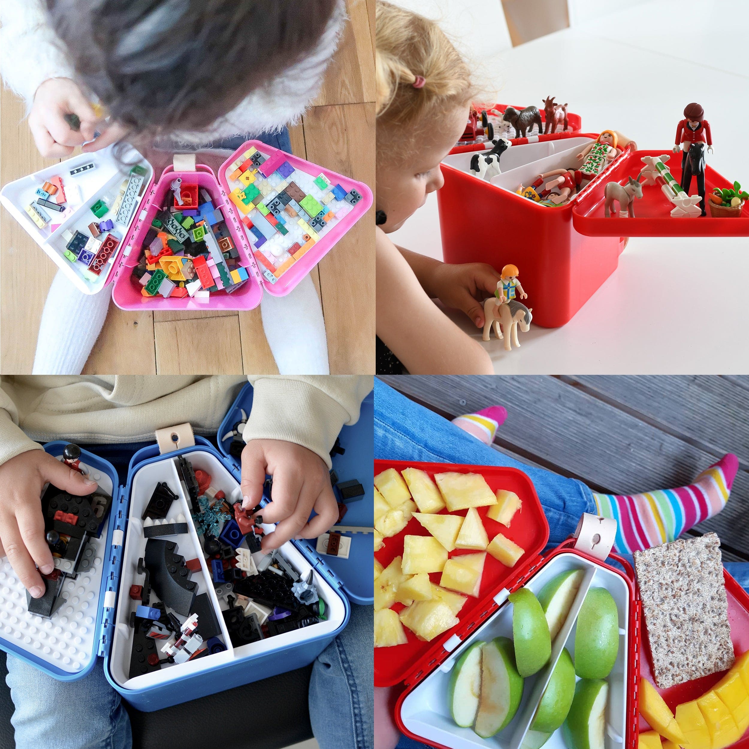 TeeBee Toybox & Play Tray - Pink - Image 4