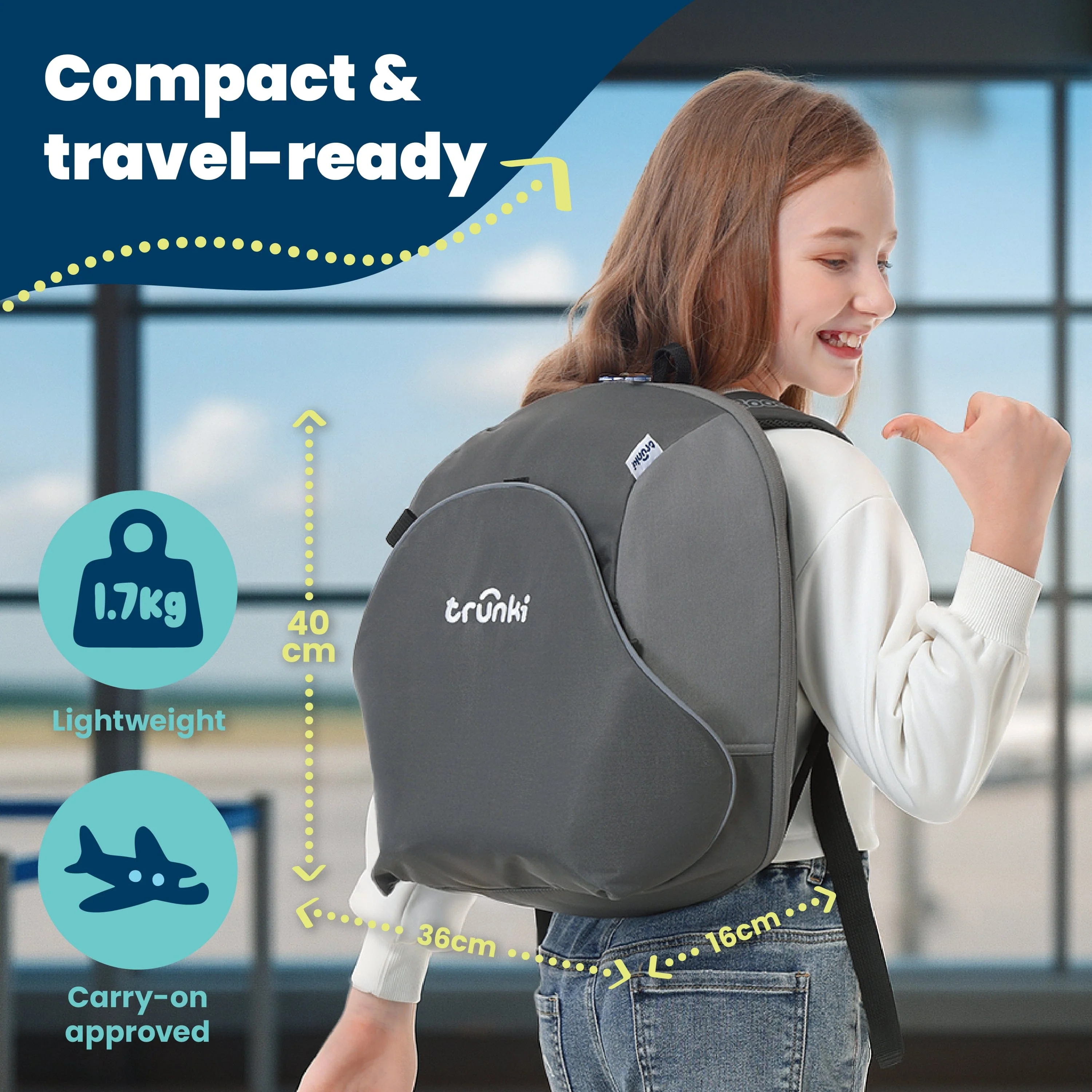 Trunki BoostApak 2-in-1 Booster Seat & Kids Backpack - Image 7